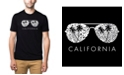 LA Pop Art Men's Premium Word Art T-shirt - California Shades